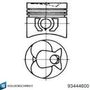  Pistón completo para 1 cilindro, STD para Mercedes 100 631