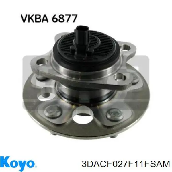 3DACF027F11FSAM Koyo cubo de rueda trasero