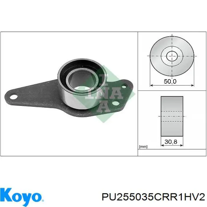 PU255035CRR1HV2 Koyo rodillo intermedio de correa dentada