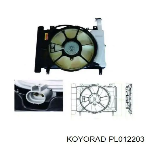 PL012203 Koyorad radiador refrigeración del motor