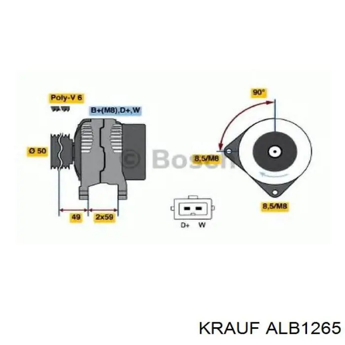 028903025QV VAG alternador