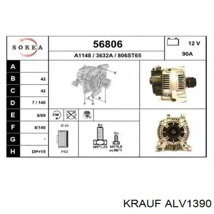 AA13VI202 ADE alternador