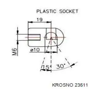 23511 Krosno amortiguador de maletero