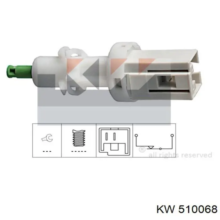 510 068 KW interruptor luz de freno