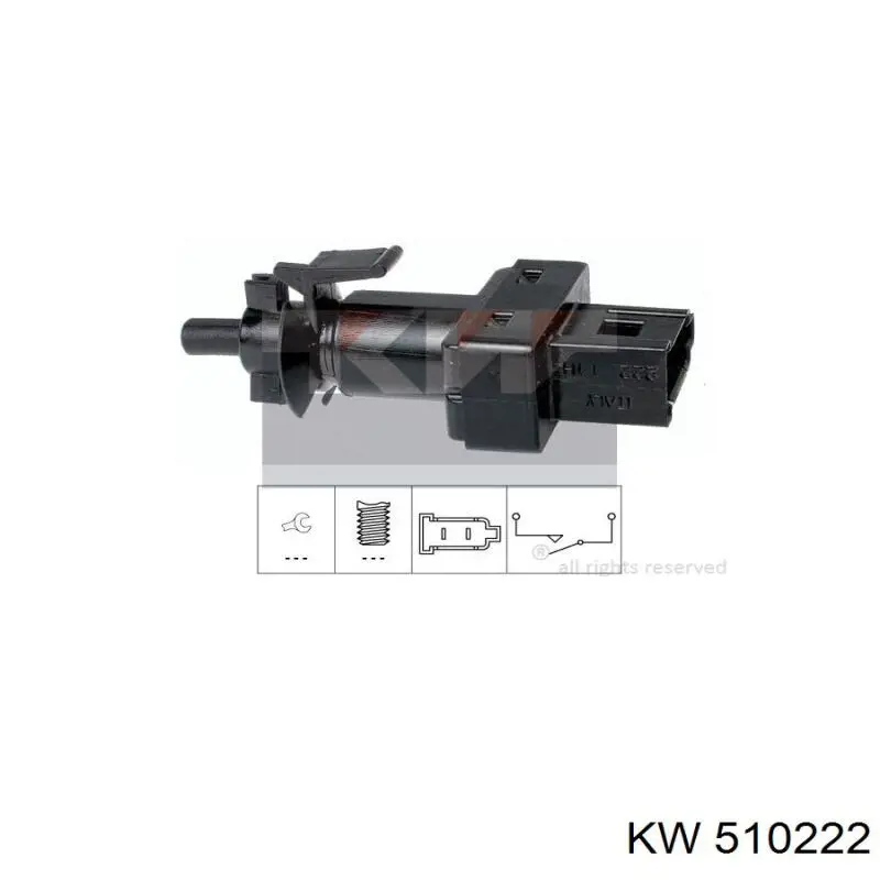 510 222 KW interruptor de embrague