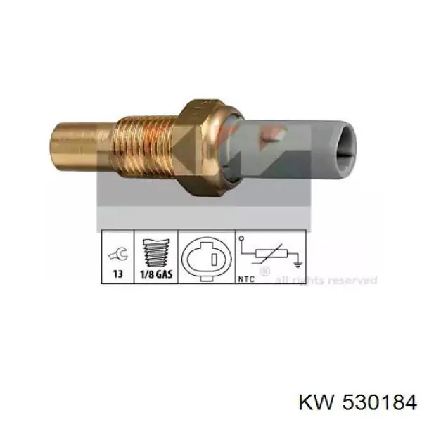 530184 KW sensor de temperatura del refrigerante