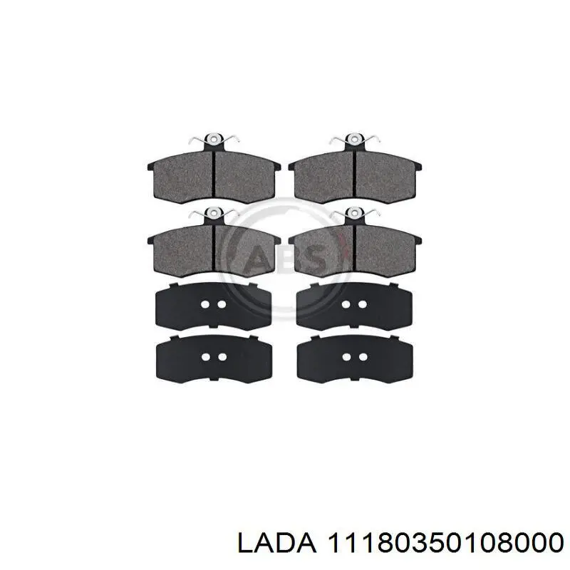 11180350108000 Lada pastillas de freno delanteras