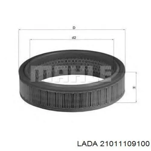 2101-1109100 Lada filtro de aire