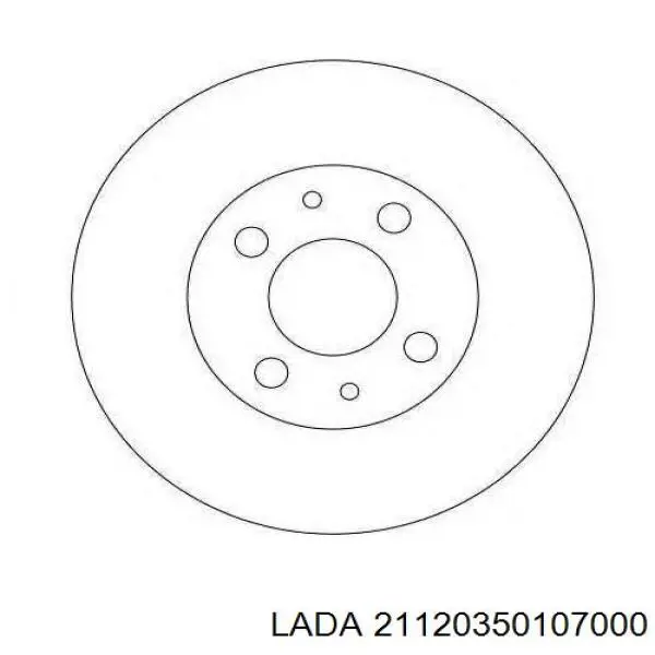 21120-3501070-00 Lada freno de disco delantero