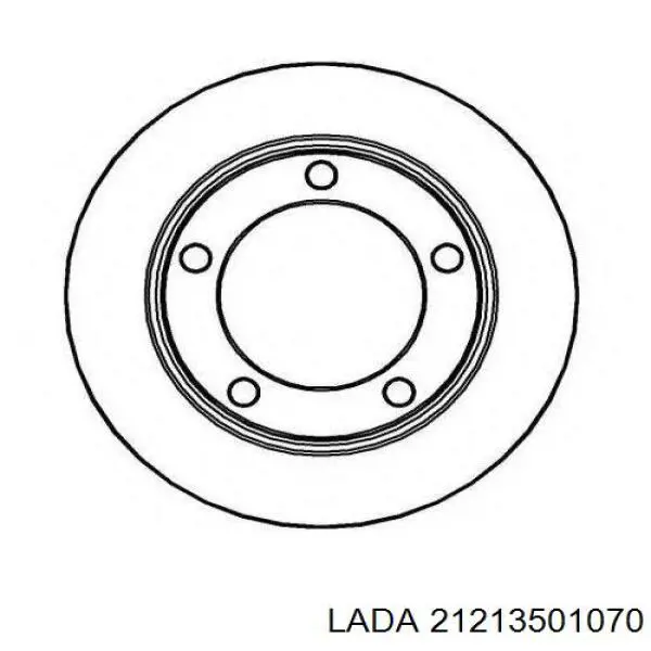 2121-3501070 Lada freno de disco delantero