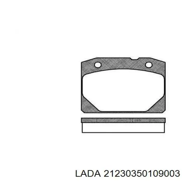 21230350109003 Lada pastillas de freno delanteras