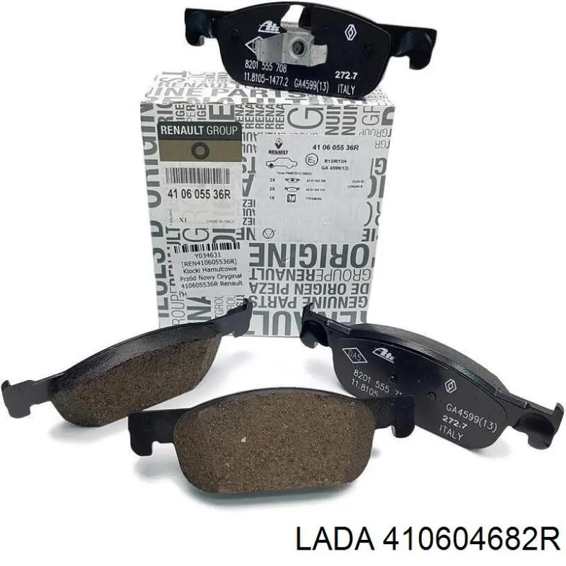 410604682R Lada pastillas de freno delanteras