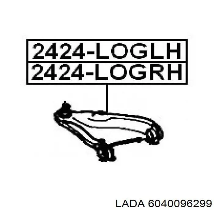 6040096299 Lada silentblock de suspensión delantero inferior