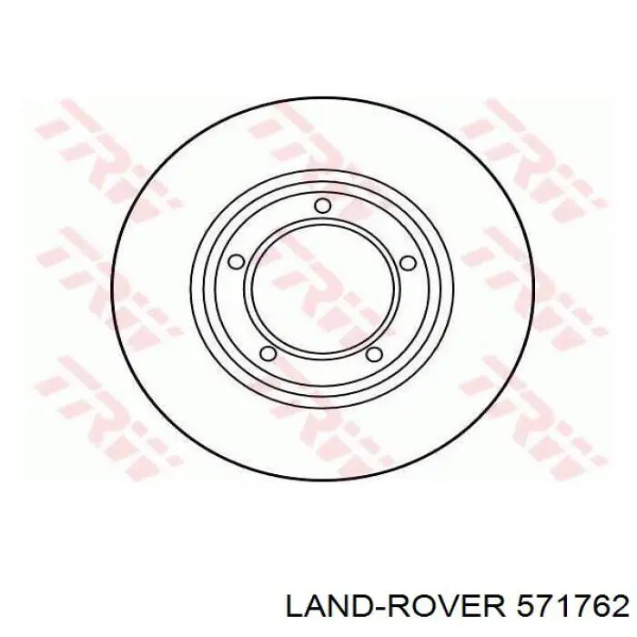 571762 Land Rover freno de disco delantero