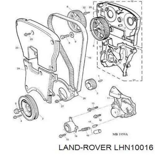 LHN10016 Land Rover correa distribucion