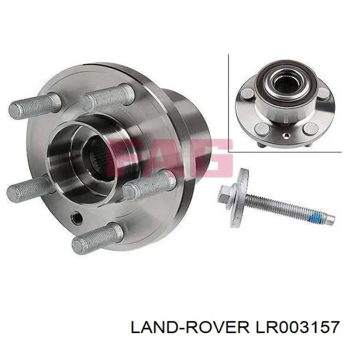 LR003157 Land Rover cubo de rueda delantero