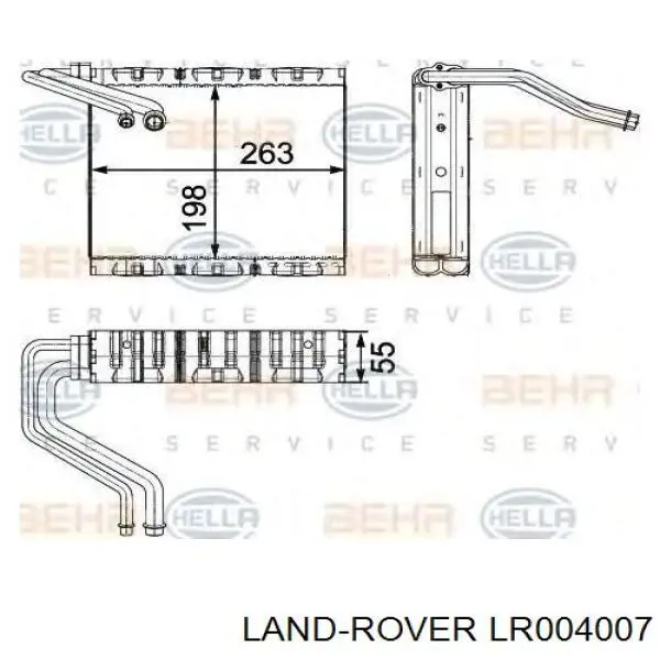 LR004007 Land Rover evaporador, aire acondicionado