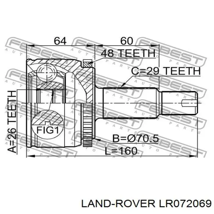  Árbol de transmisión delantero izquierdo para Opel Astra 51, 52