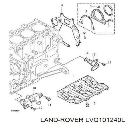  Juego completo de juntas, motor, inferior para Land Rover Freelander 1 