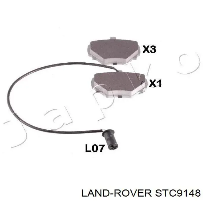 STC9148 Land Rover pastillas de freno traseras