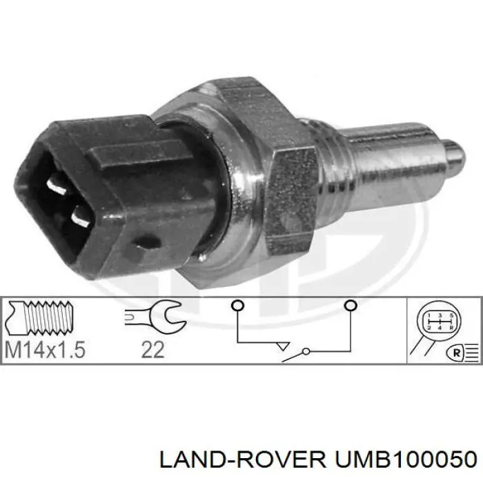 UMB100050 Land Rover interruptor, piloto de marcha atrás