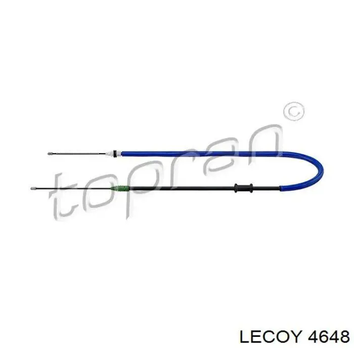 4648 Lecoy cable de freno de mano trasero derecho