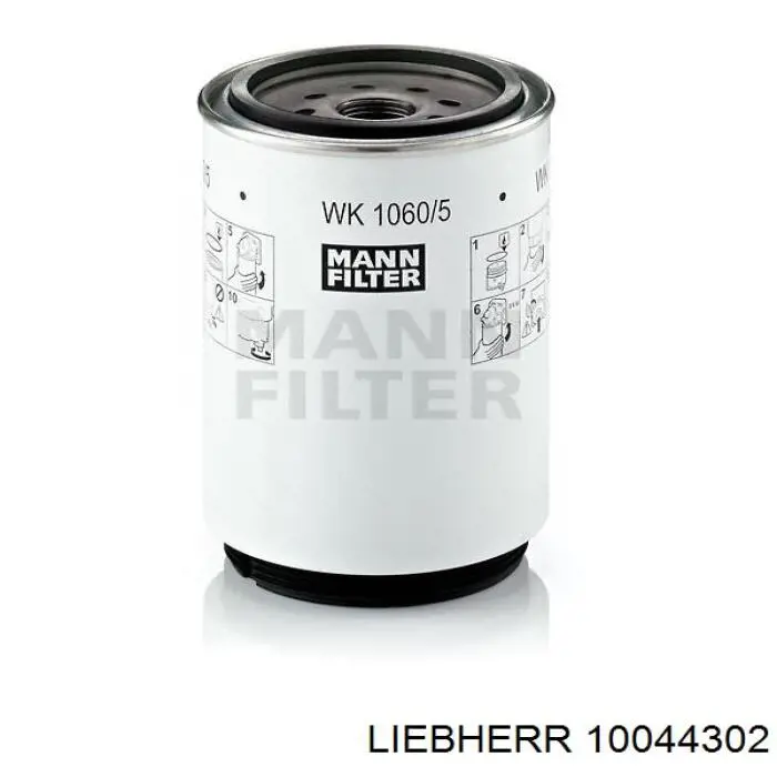 10044302 Liebherr filtro combustible