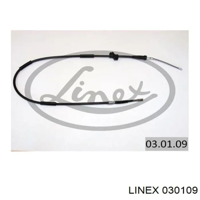 030109 Linex cable de freno de mano trasero derecho