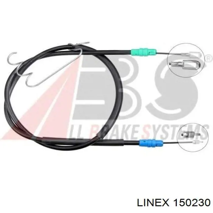 150230 Linex cable de freno de mano delantero