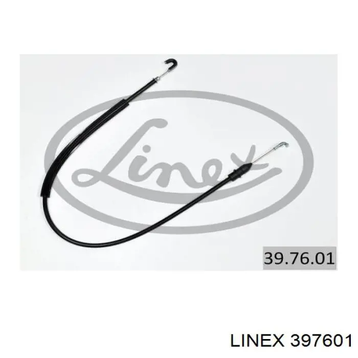 39.76.01 Linex cable de accionamiento, desbloqueo de puerta delantera