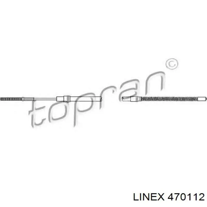 47.01.12 Linex cable de freno de mano trasero derecho/izquierdo