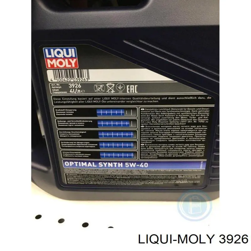 3926 Liqui Moly aceite de motor