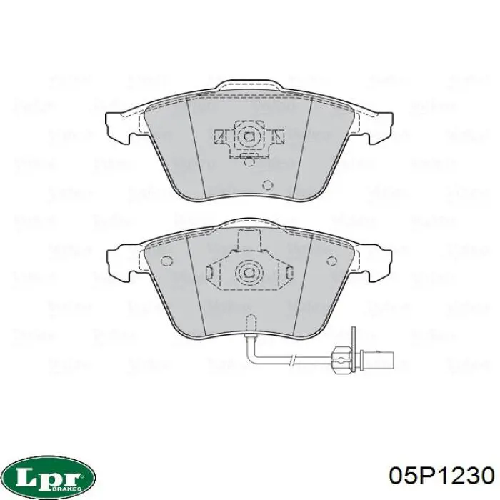 05P1230 LPR pastillas de freno delanteras