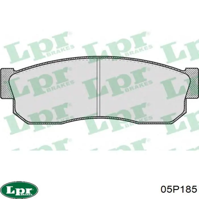 05P185 LPR pastillas de freno delanteras