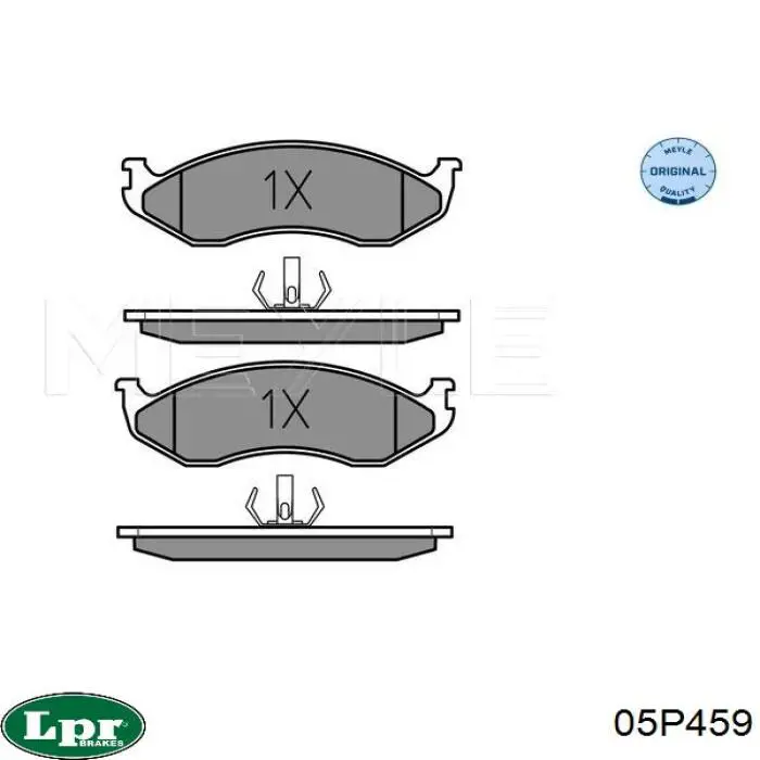 05P459 LPR pastillas de freno delanteras