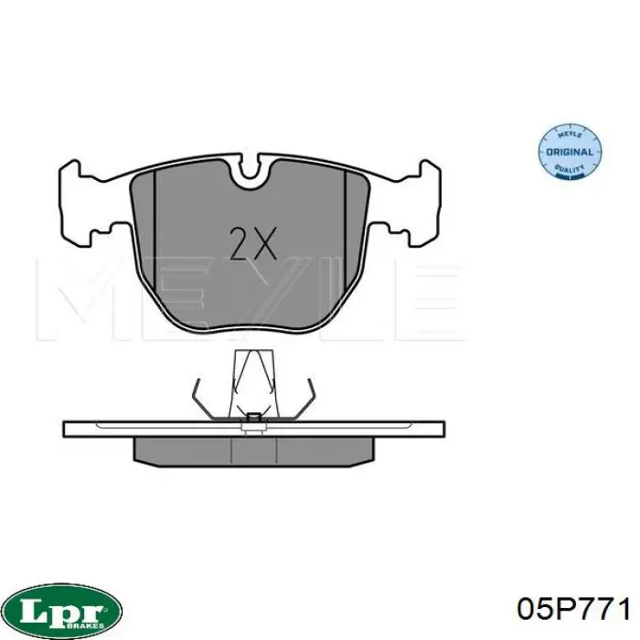05P771 LPR pastillas de freno delanteras