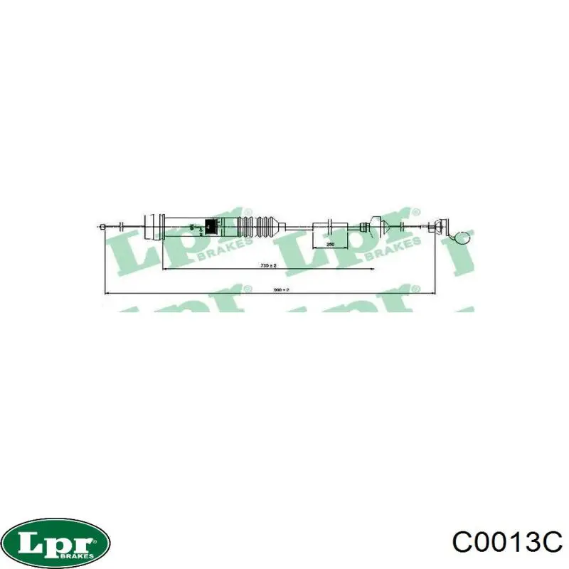 C0013C LPR cable de embrague