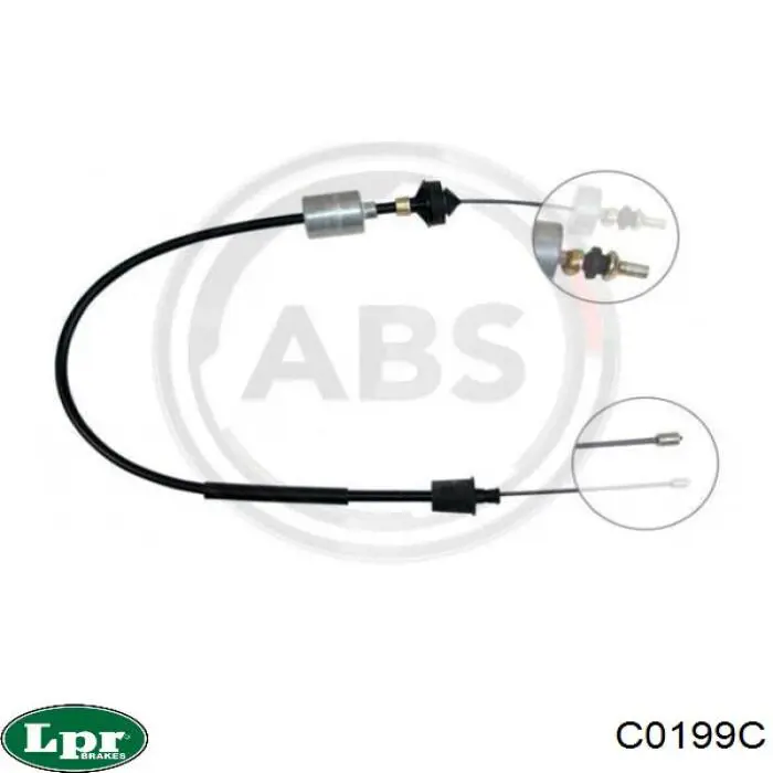 C0199C LPR cable de embrague