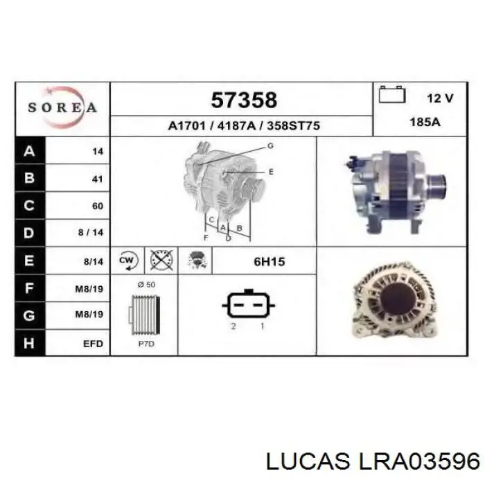 A5332 AS/Auto Storm alternador