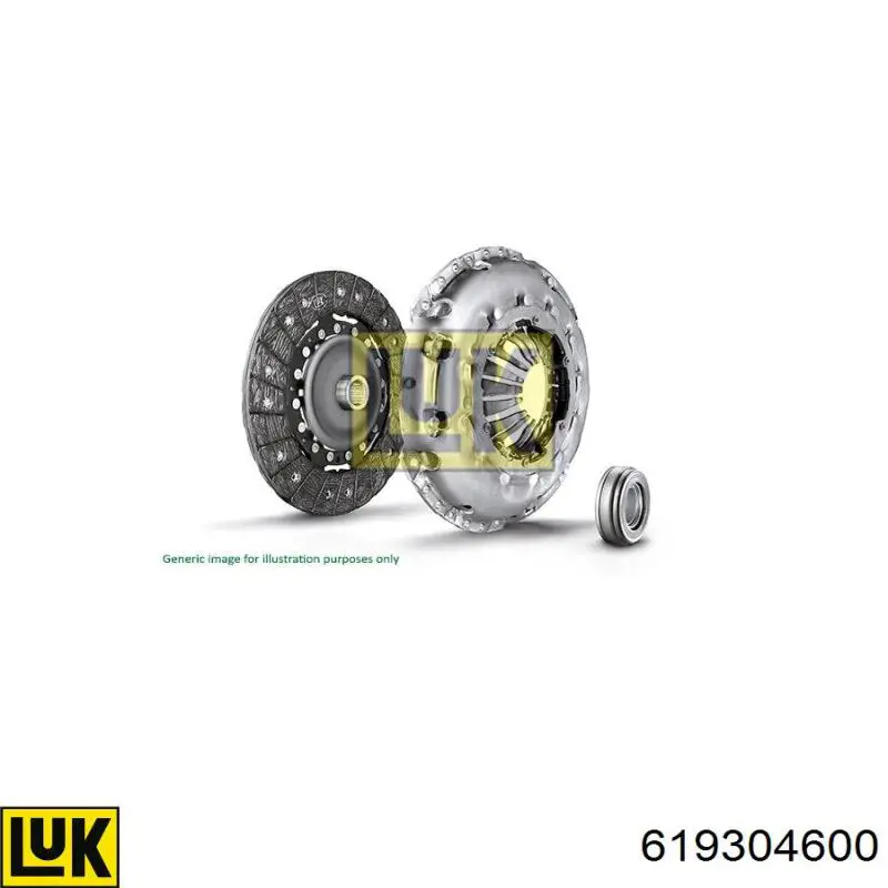 619304600 LUK kit de embrague (3 partes)