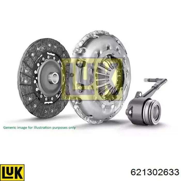 621 3026 33 LUK kit de embrague (3 partes)