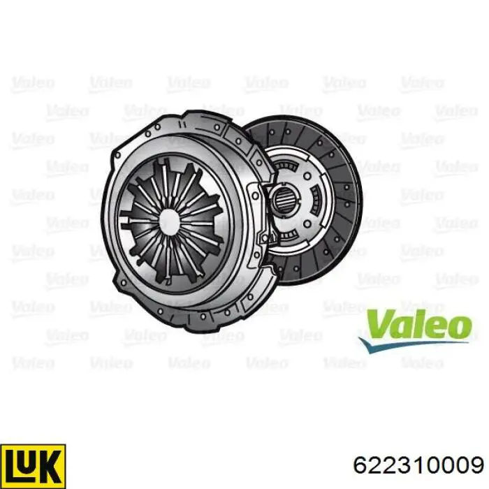 826774 VALEO kit de embrague (3 partes)