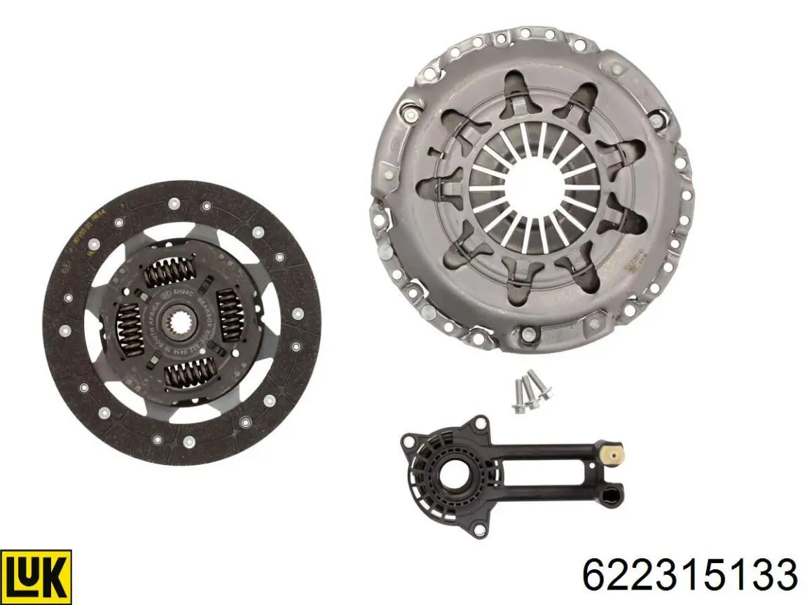 622315133 LUK kit de embrague (3 partes)