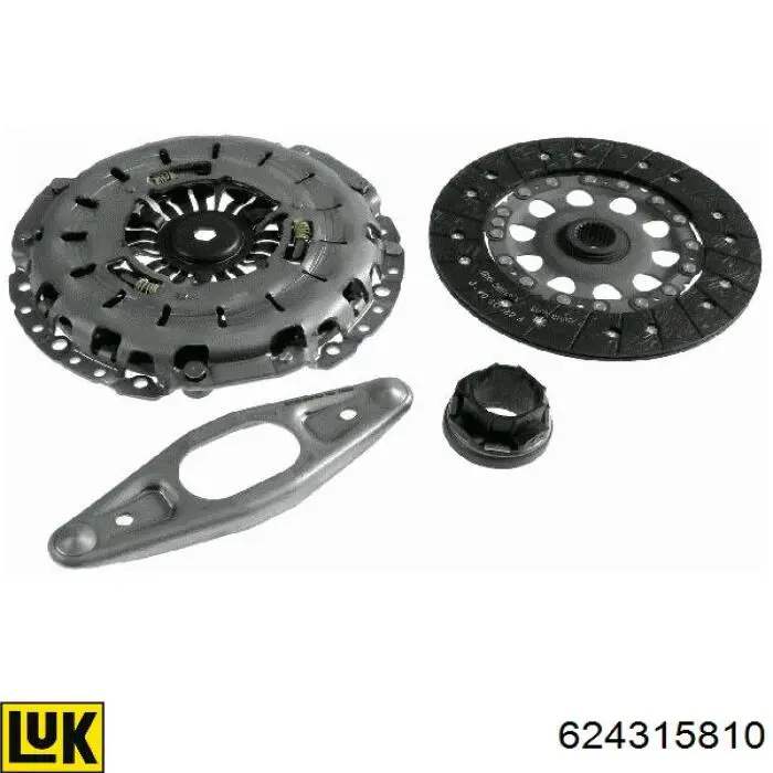 962656 Kawe kit de embrague (3 partes)