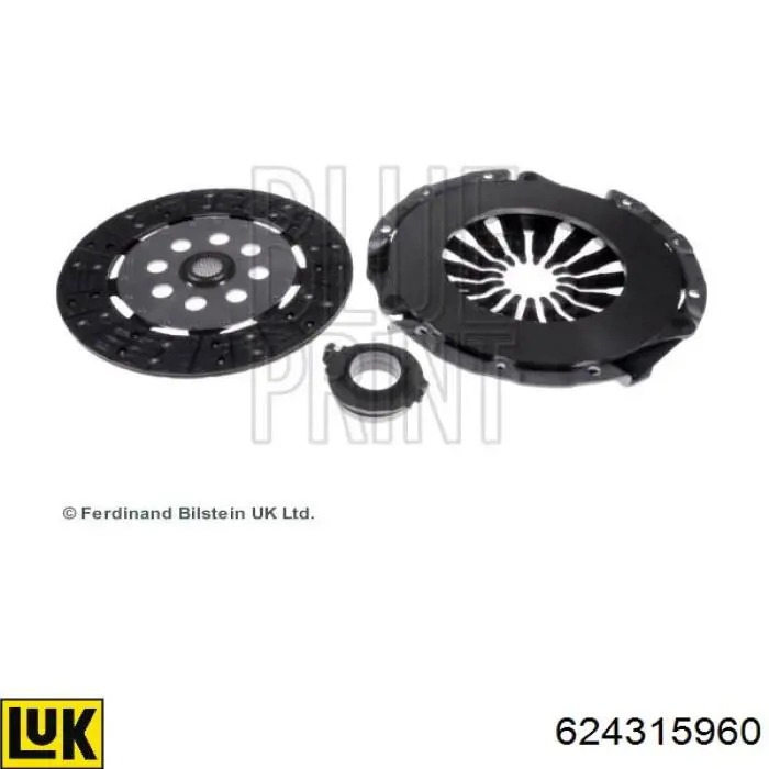 624 3159 60 LUK kit de embrague (3 partes)