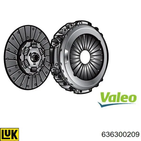 827359 VALEO kit de embrague (3 partes)