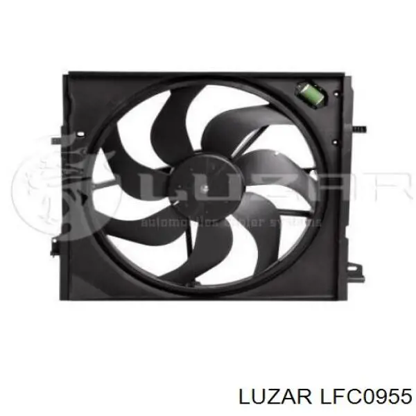 9212000Q2E Nissan ventilador (rodete +motor refrigeración del motor con electromotor completo)