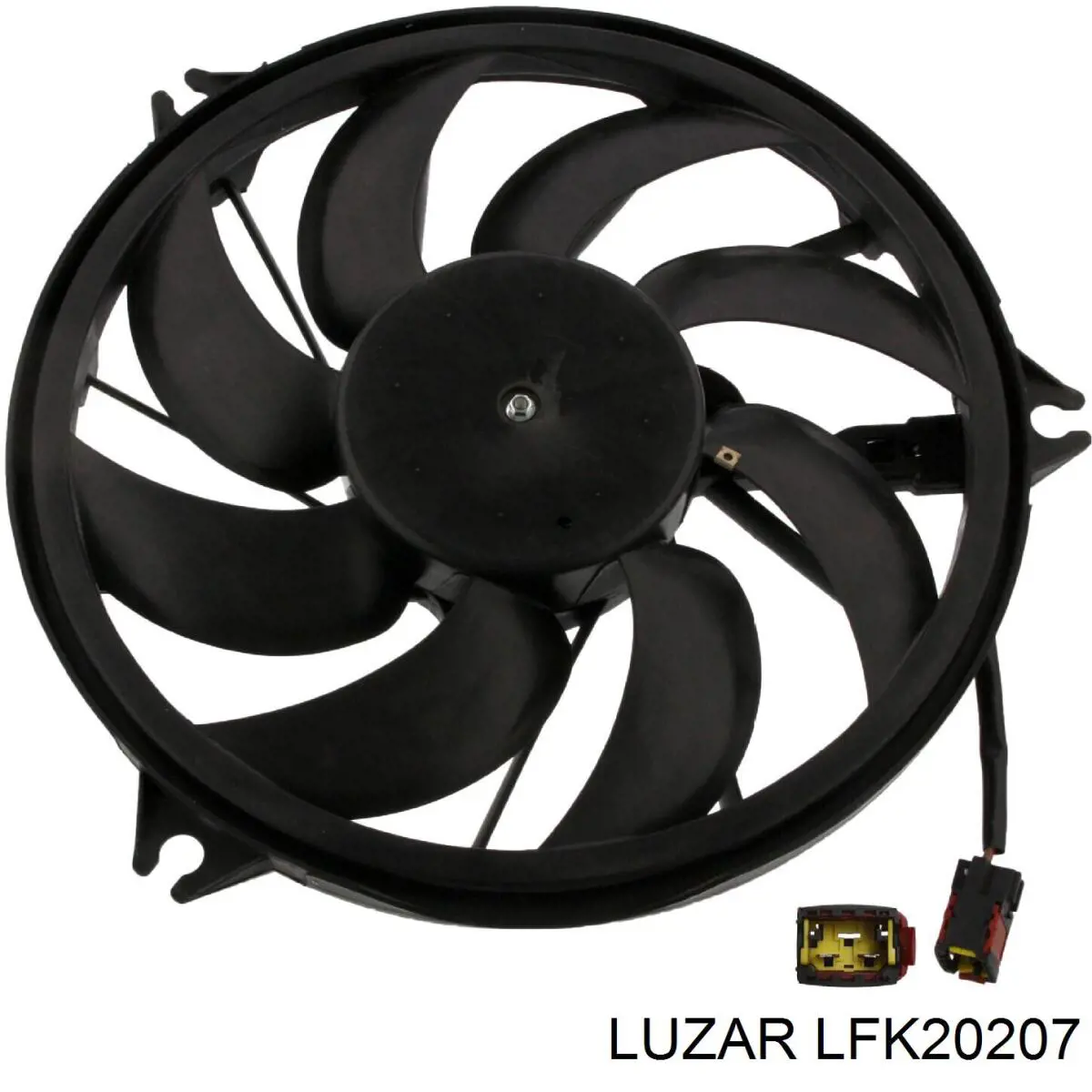 LFK20207 Luzar ventilador (rodete +motor refrigeración del motor con electromotor completo)