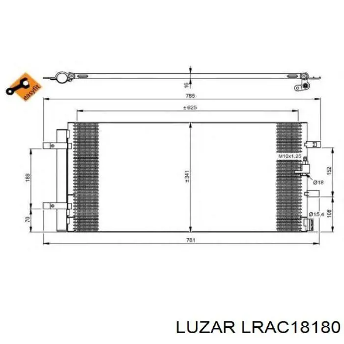 LRAC18180 Luzar condensador aire acondicionado