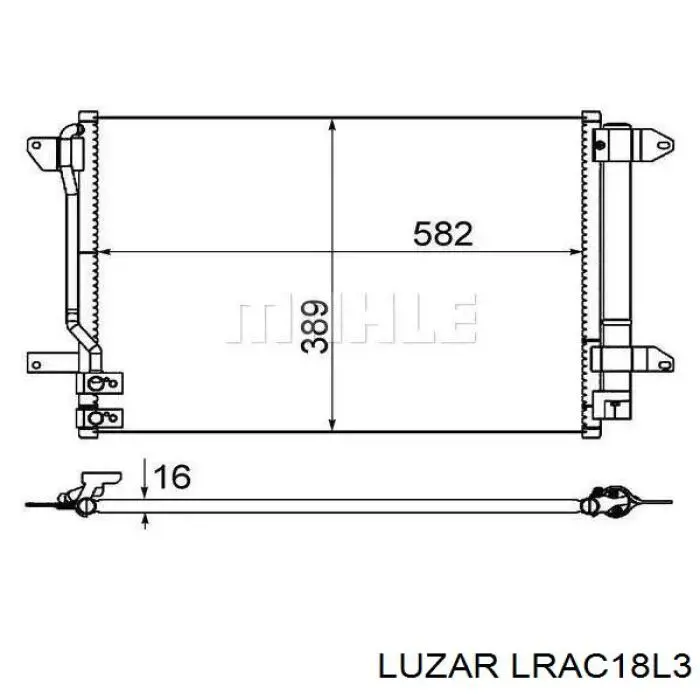 LRAC18L3 Luzar condensador aire acondicionado